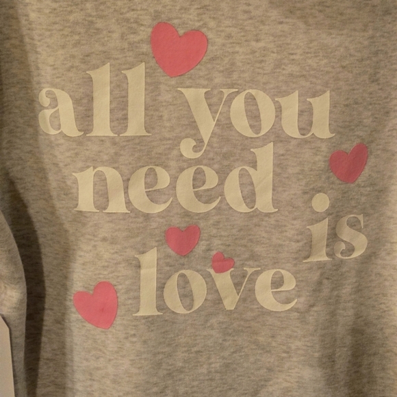 better / together Designed in New York Zip Up Hoodie Women XL Love & Hearts - Picture 4 of 15